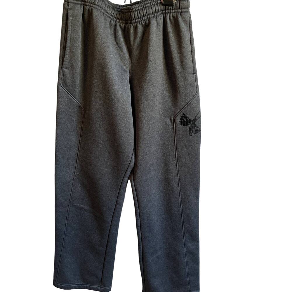 Under Armour Boys Gray Youth Large Loose fit Sweatpants